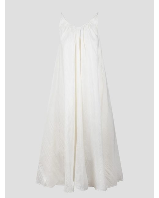 THE ROSE IBIZA White Silk Long Dress