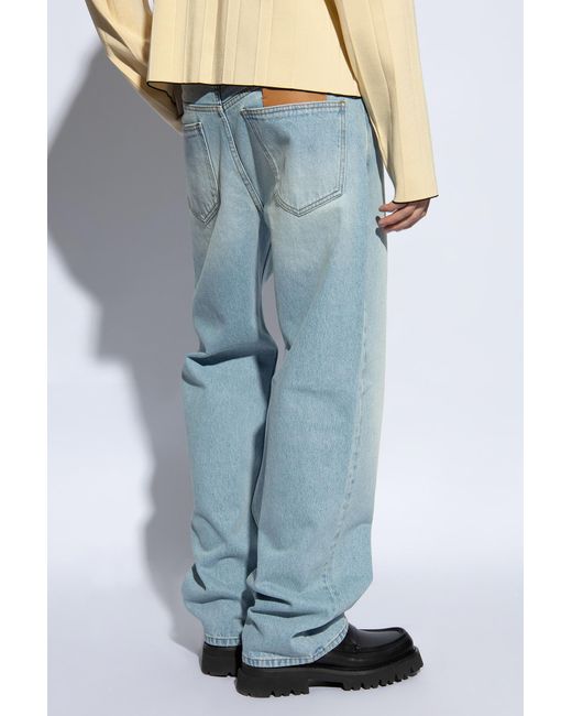 Jacquemus Blue Straight-leg Jeans, for men
