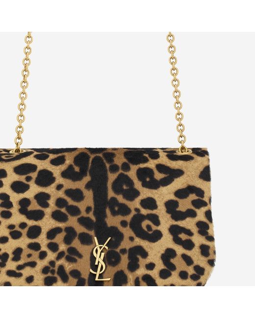 Saint Laurent White Mini Pony Leather Bag Calfskin Shoulder