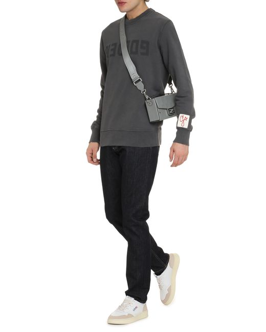 Golden Goose Deluxe Brand Black Cotton Crew-Neck Sweatshirt Sweatshirts for men