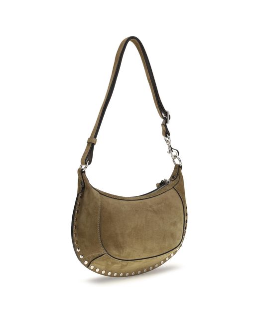 Isabel Marant Gray Shoulder Bag Oskan Moon Calf Leather