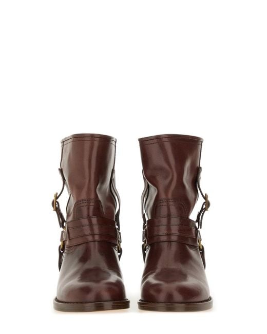 Isabel Marant Brown Boots Ildred Leather