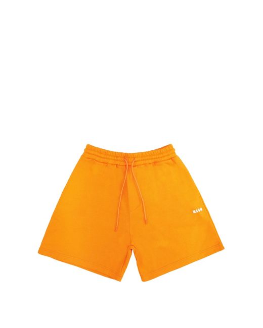 MSGM Orange Shorts for men