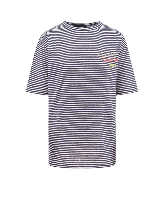 DSquared² Purple Summer Lovers Linen T-Shirt