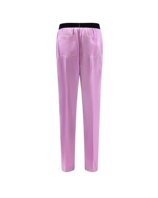 Tom Ford Purple Pants With Logo
