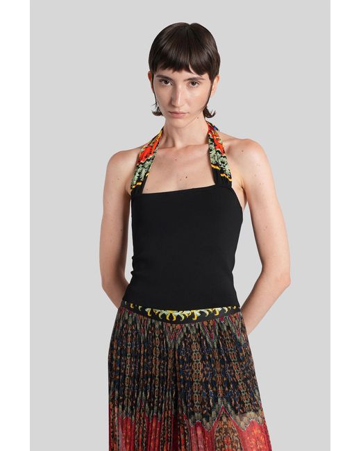 Alice + Olivia Black Lee Topwear