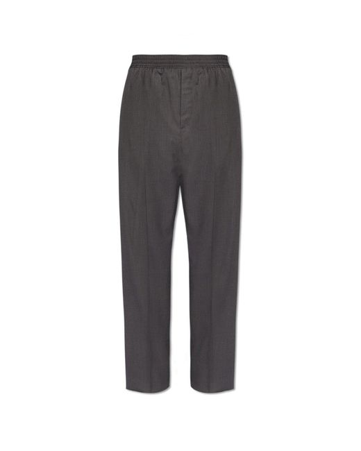 Givenchy Black 4G Embroidered Straight-Leg Trousers for men