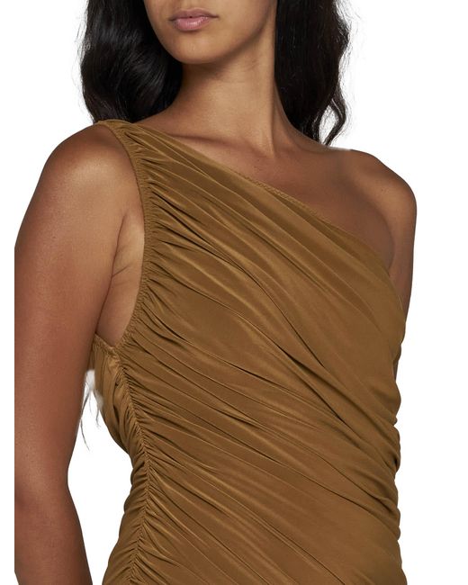 Norma Kamali Brown Dress
