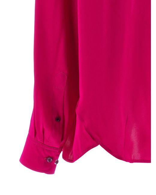 Dries Van Noten Pink Silk Blouse