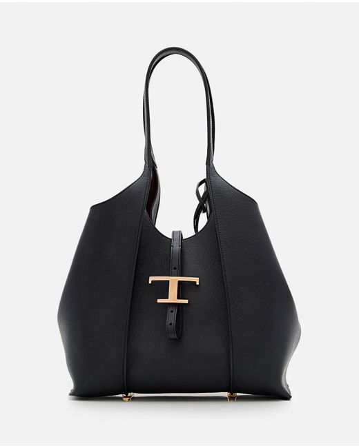 Tod's Black Tsb Small Shopping Bag