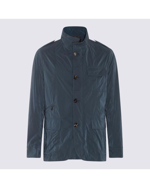 Moorer Blue Casual Jacket for men