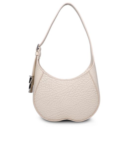 Burberry White Small Chess Ivory Leather Bag