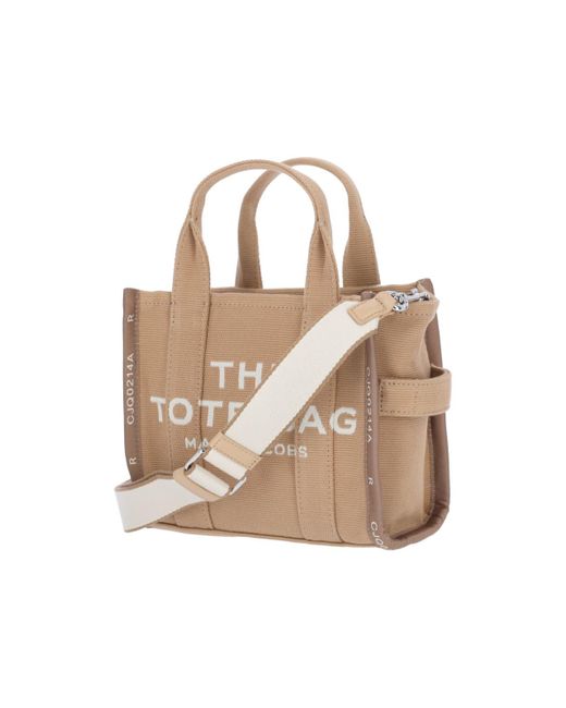Marc Jacobs Natural "the Mini Jacquard Tote" Bag