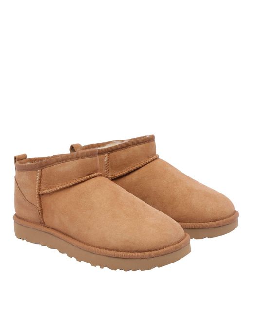 Ugg Brown Classic Ultra Mini Booties