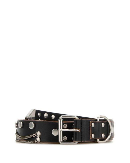 Prada White Leather Belt for men