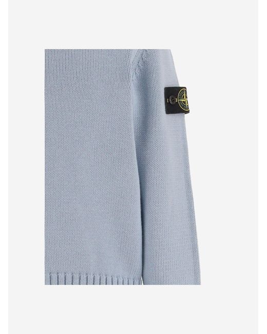 Stone Island Gray Girls Knit Sweater Cotton for men