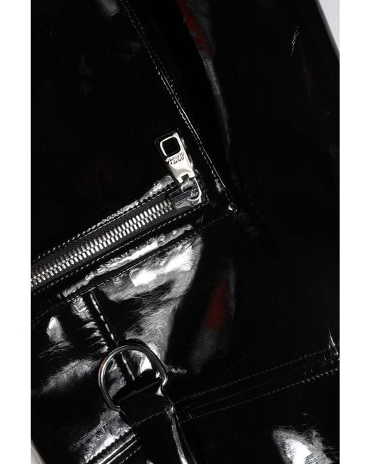 Dolce & Gabbana Black Cargo Style Shiny Pants