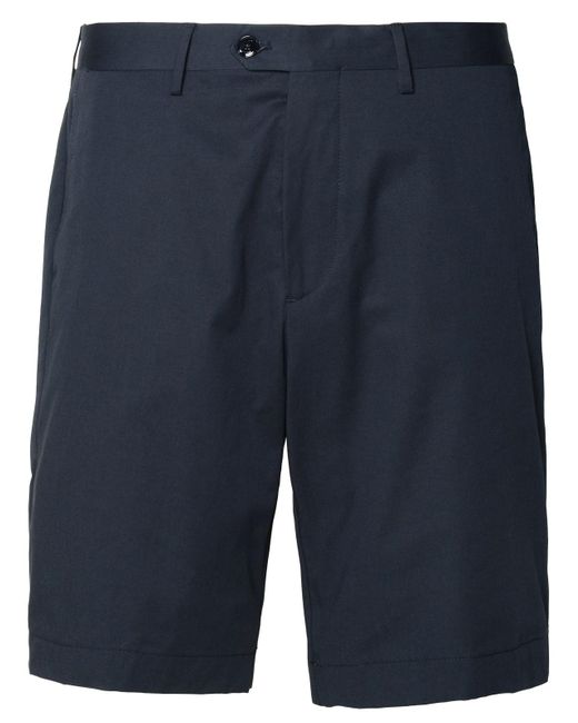 Etro Blue Navy Cotton Bermuda Shorts for men