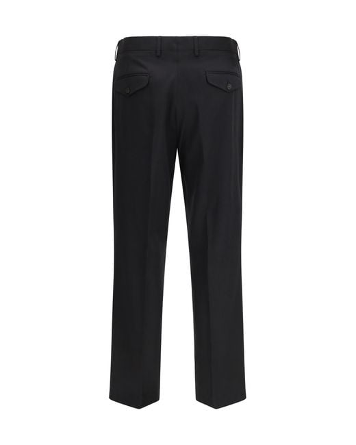 Germano Black Berlin Fit Cotton Pants for men