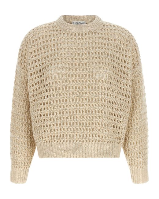 Brunello Cucinelli Natural Elastane Cardigan Clothing