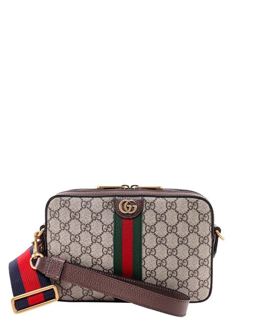 Gucci Gray Ophidia Gg Shoulder Bag