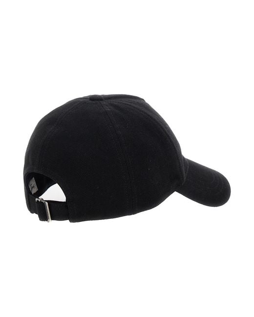 Saint Laurent Blue Baseball Cap Cassandre Cotton Textile Hat for men