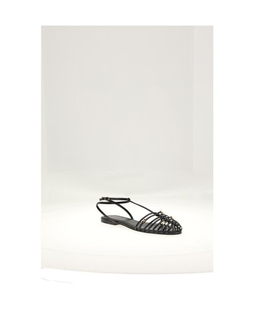 Céline White Strappy Flat Sandal 05