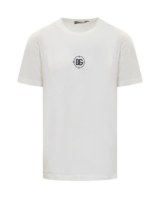 Dolce & Gabbana White Navy T-shirt for men