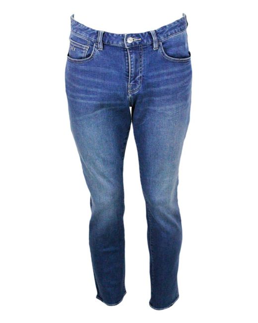 Armani Blue Skinny Jeans for men