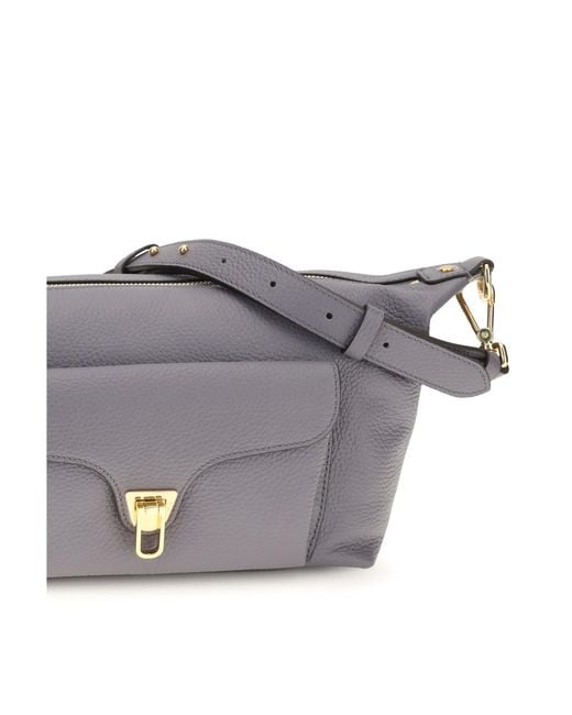 Coccinelle White Beat Generation Shoulder Bag Calf Leather Bos Taurus