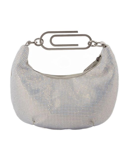 Off-White c/o Virgil Abloh Gray Binder Clip 20 Bag Strass