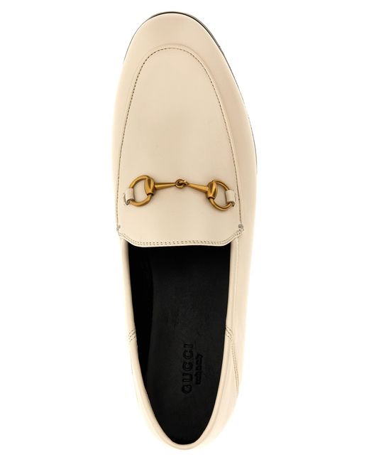 Gucci Natural Morsetto Loafers