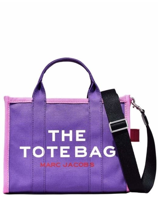Marc Jacobs Purple Colorblock Tote Bag S