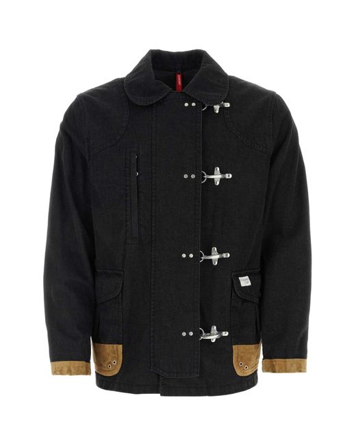 Fay Black Cotton Jacket for men