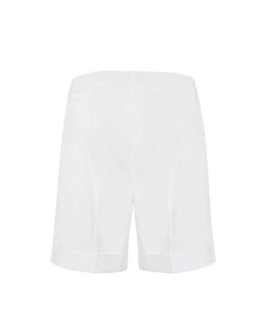 Re-hash White Linen Bermuda Shorts