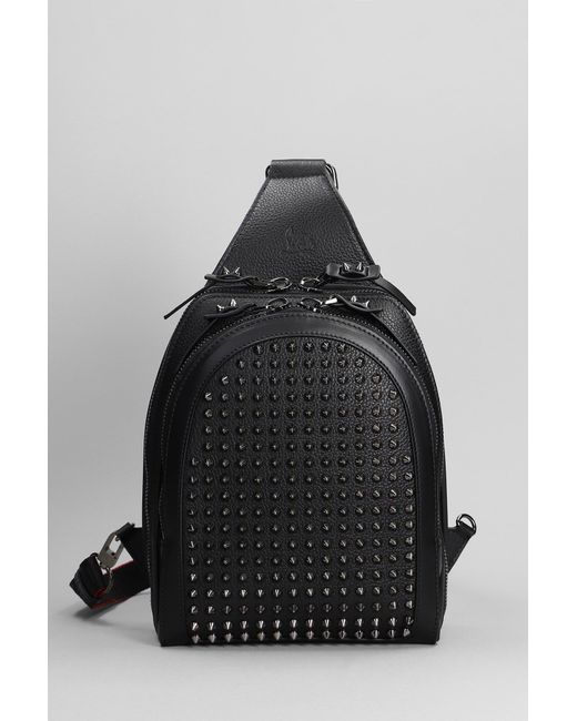 Christian Louboutin Black Loubifunk Backpack for men