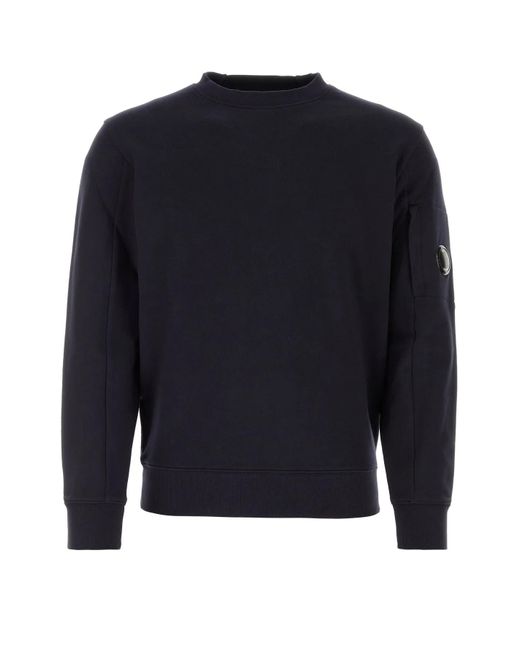 C P Company Blue Midnight Cotton Sweatshirt for men