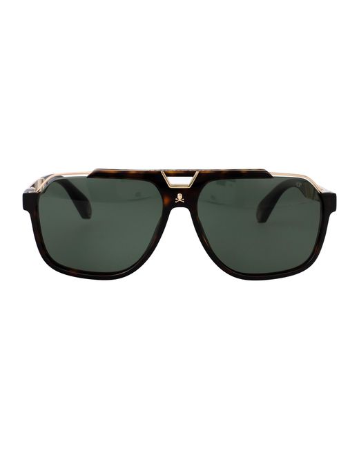 Philipp Plein Green Sunglasses