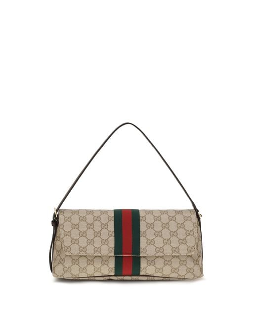 Gucci Brown Shoulder Bag Madison Coated Gg Fabric Handbags
