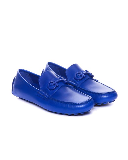 Ferragamo Blue Flat Shoes for men