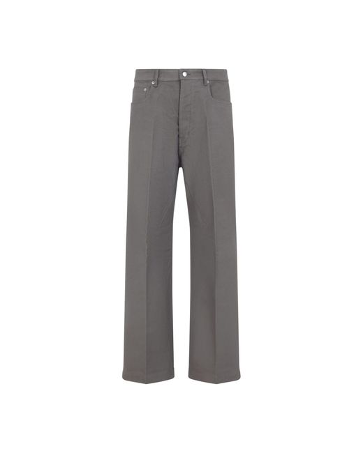 Rick Owens Gray Dust Cotton Geth Jeans for men