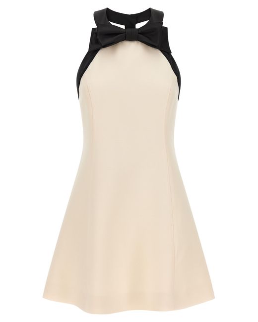 Valentino Garavani Natural Virgin Wool Short Dress