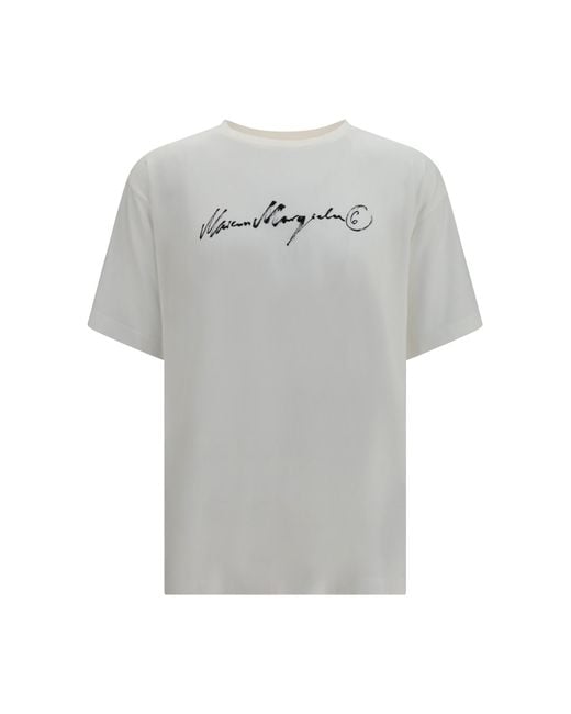 MM6 by Maison Margiela Gray Overdye Jersey T-Shirt Cotton T-Shirts for men
