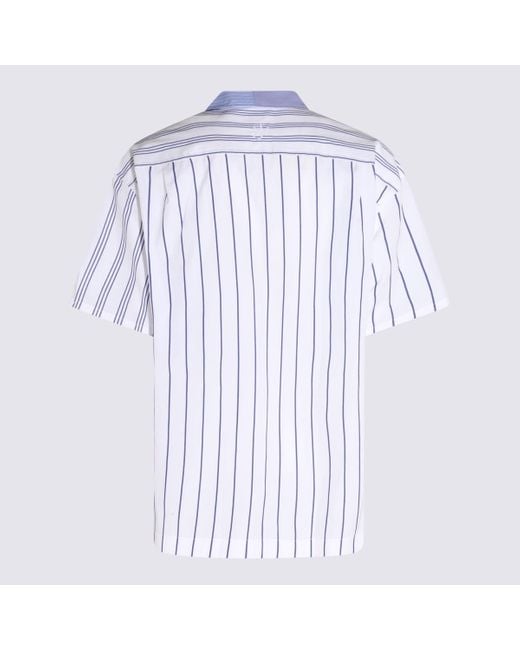 J.W. Anderson Blue Cotton Multi Stripe Shirt for men