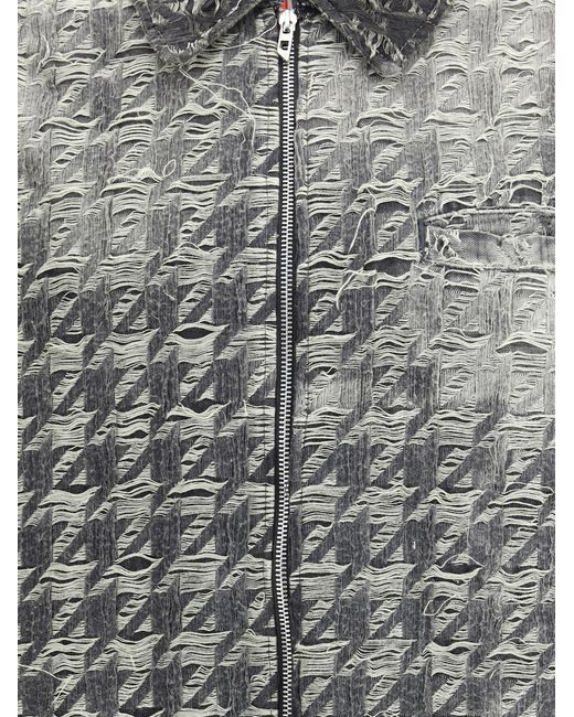 DIESEL Gray D-Elmo-Fsh Jacket for men