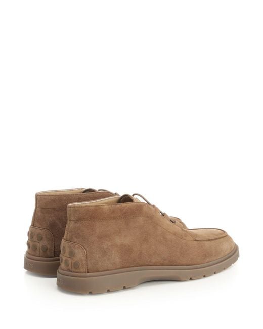 Tod's Brown Suede Ankle Boot Boots for men