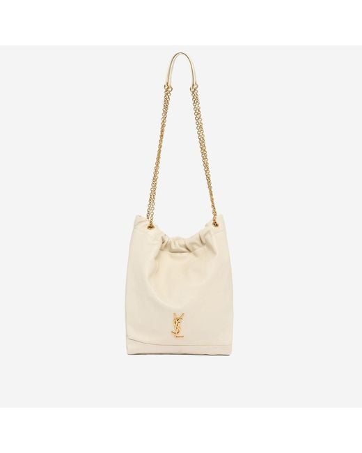Saint Laurent Natural Shoulder Bag Jamie Pochon Lamb Leather