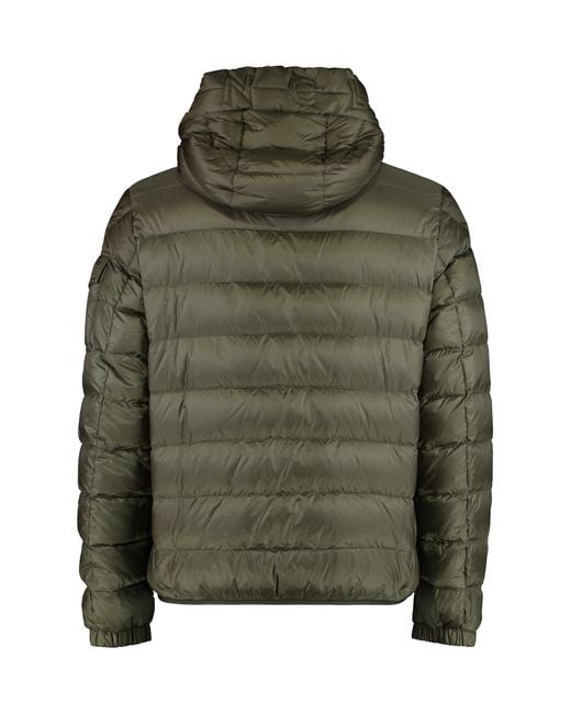Moncler Green Down Jacket Najan Polyamide Padded for men