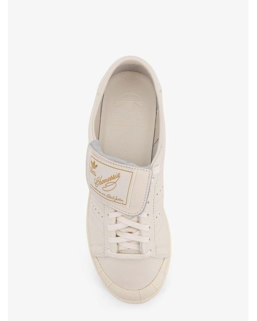 Adidas White Sneakers Chavarria Jabbar Leather Trainers for men