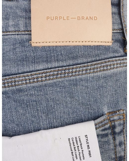 Purple Brand Blue P001 Light Vintage Jeans for men